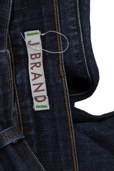 J Brand Women Bootcut Jeans Dark Blue Mid Rise Size 28