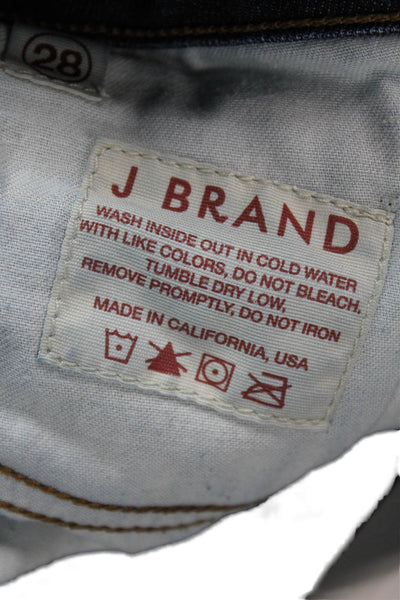 J Brand Women Bootcut Jeans Dark Blue Mid Rise Size 28