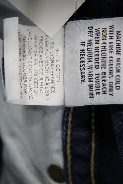 Hudson Unisex Dark Blue Bermuda Shorts Cotton Lycra Size 29