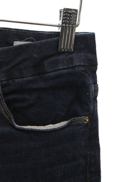 Frame Women Cropped Flared Dark Blue Jeans Size 27