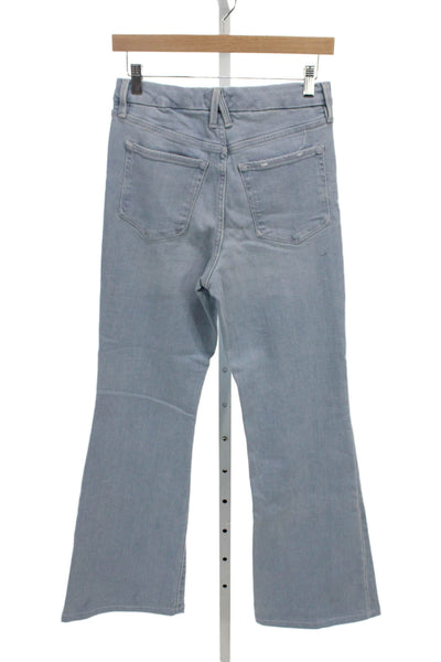 Good American Women Light Blue High Rise Bootcut Flared Jeans Size 28