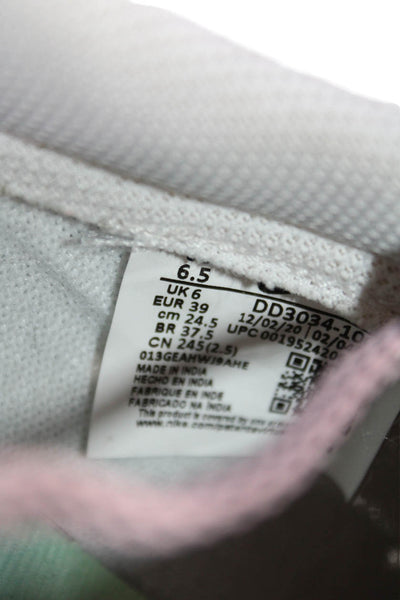 Nike Womens Leather Nike Blazer Low 77 Be True Sneakers White Pink Size 6.5