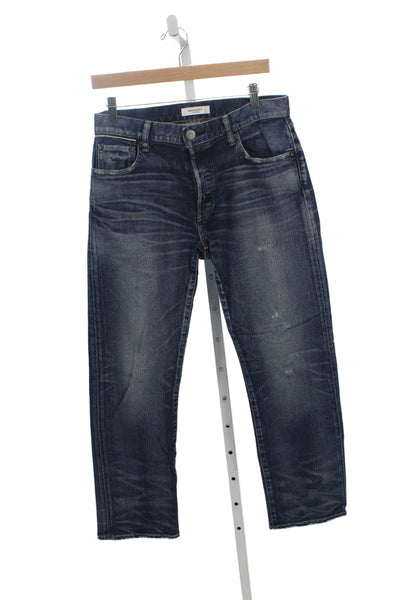 Moussy Womens Vintage Straight Blue Jeans Cotton Mid Rise Size 27