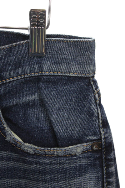 Moussy Womens Vintage Straight Blue Jeans Cotton Mid Rise Size 27