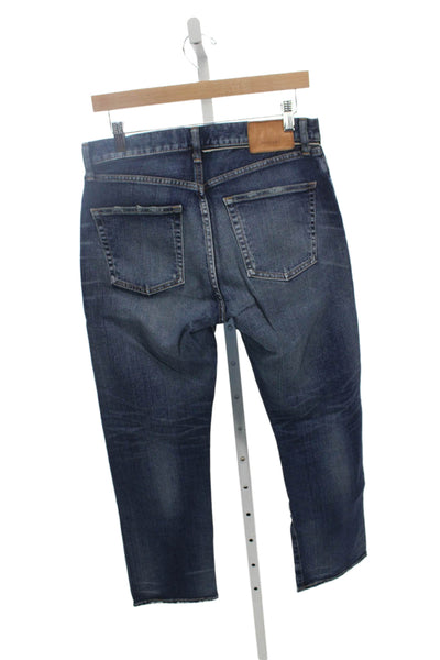 Moussy Womens Vintage Straight Blue Jeans Cotton Mid Rise Size 27