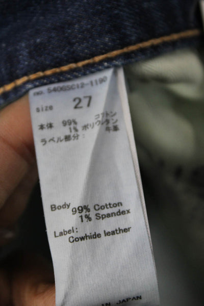 Moussy Womens Vintage Straight Blue Jeans Cotton Mid Rise Size 27