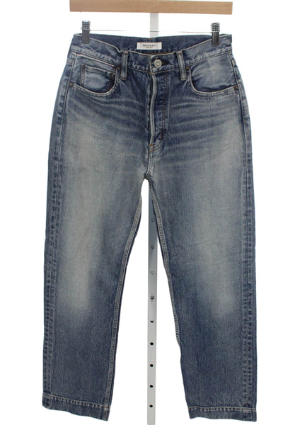 Moussy Women Straight Jeans High Rise Vintage Blue Size 26