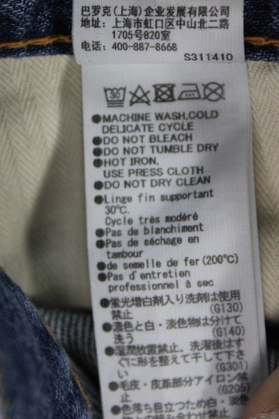 Moussy Women Straight Jeans High Rise Vintage Blue Size 26