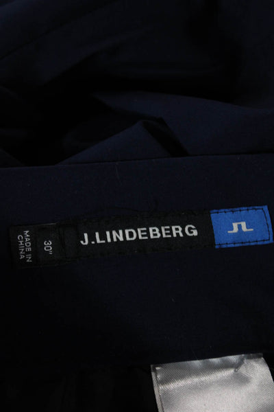 J. Lindeberg Women Dress Pants Dark Blue Zip 89% Polyester Size 30