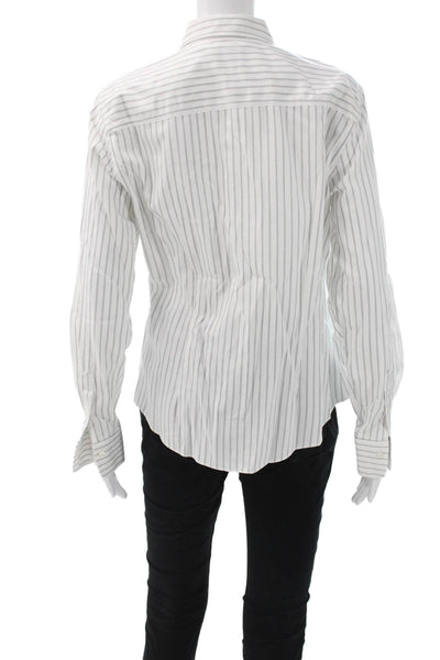 Brooks Brothers Women Collared Button Long Sleeve 2 Piece White Size 10
