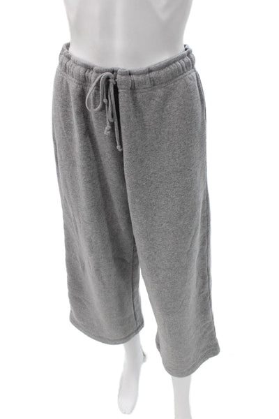Z Supply Unisex Sweat Shorts Gray Polyester Drawstring Size M