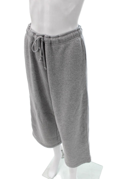 Z Supply Unisex Sweat Shorts Gray Polyester Drawstring Size M
