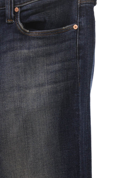 J Brand Womens Skinny Wide-Leg Dark Blue Jeans Size 27