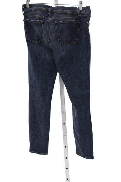 J Brand Womens Skinny Wide-Leg Dark Blue Jeans Size 27