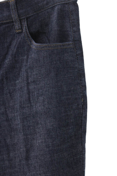 Level 99 Unisex Dark Blue Cropped High Rise Jeans Hemp Blend Size 27