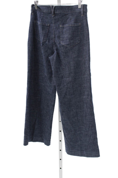 J Brand Womens Skinny Wide-Leg Dark Blue Jeans Size 27
