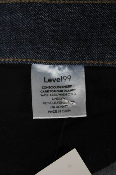 J Brand Womens Skinny Wide-Leg Dark Blue Jeans Size 27