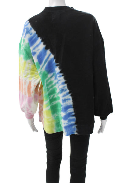 Electric & Rose Women Pullover Sweatshirt Black Crew Neck Long Sleeve Size XS