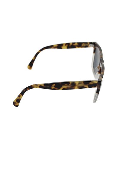 Illesteva Womens Tortoise Shell Print Oversized Sunglasses Brown Size 55-19 145