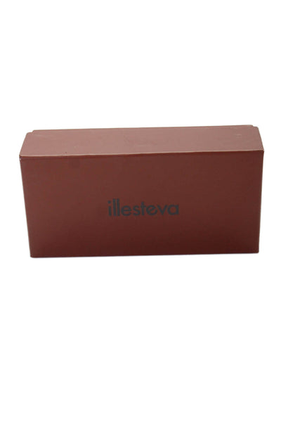 Illesteva Womens Tortoise Shell Print Oversized Sunglasses Brown Size 55-19 145