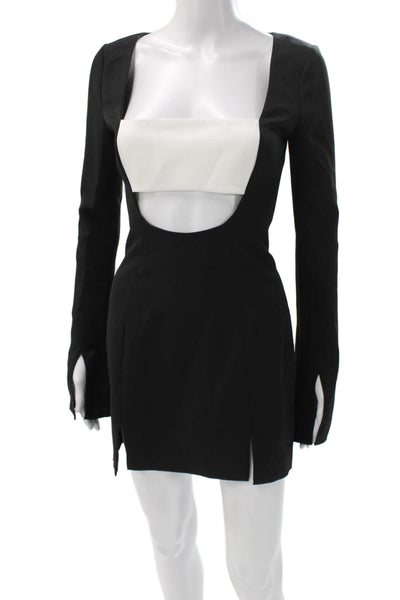 Lovers + Friends Womens Bodycon Mini Dress Black Long Sleeve Size XS