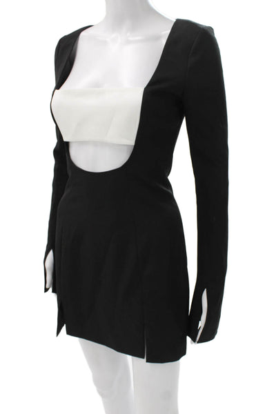Lovers + Friends Womens Bodycon Mini Dress Black Long Sleeve Size XS