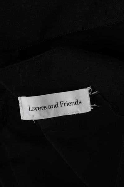 Lovers + Friends Womens Bodycon Mini Dress Black Long Sleeve Size XS
