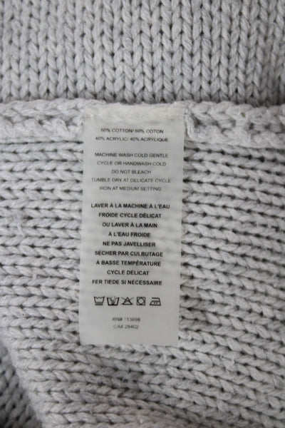 Margaret OLeary Womens Pullover Sweater Gray 3/4 Sleeve Cut-out Size XS