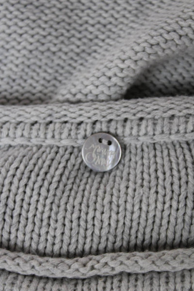 Margaret OLeary Womens Pullover Sweater Gray 3/4 Sleeve Cut-out Size XS
