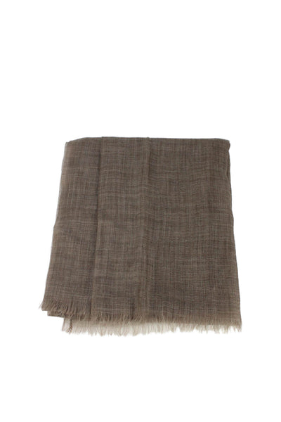 Akris Womens Cashmere Light Weight Shawl Scarf Brown Size One Size