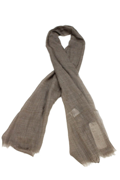 Akris Womens Cashmere Light Weight Shawl Scarf Brown Size One Size