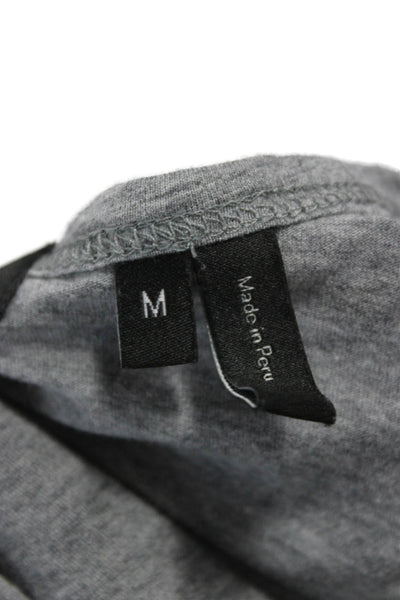Theory Mens V-Neck Gray Pima Cotton Short Sleeve T-Shirt Size M