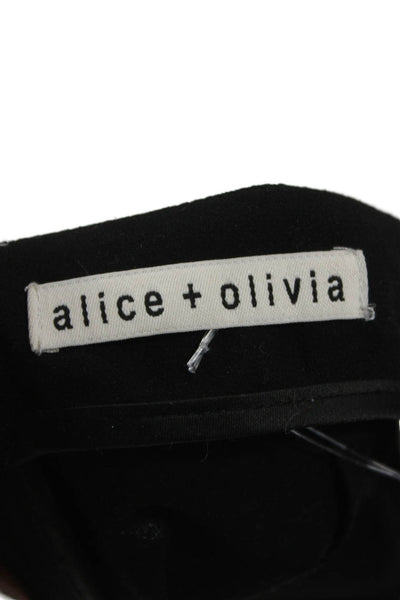 Alice + Olivia Womens Cropped Harem Pants Black Drawstring Size M