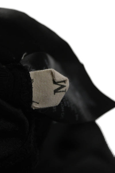 Alice + Olivia Womens Cropped Harem Pants Black Drawstring Size M