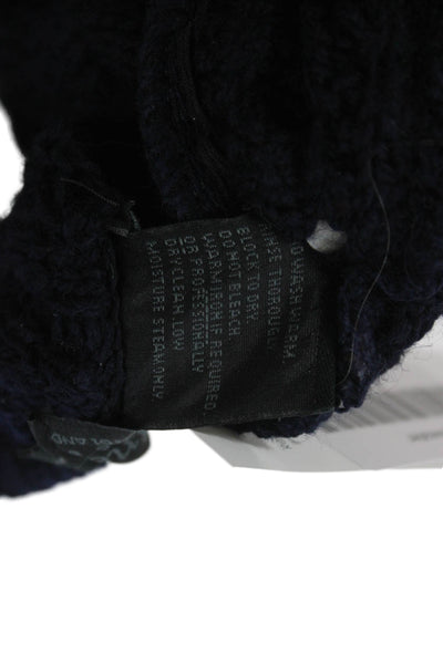 Peregrine Unisex Pullover Sweater Dark Blue 100% Wool Size S