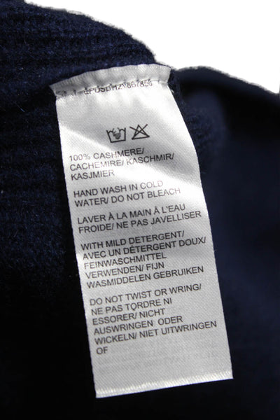 Saks Fifth Avenue Women Cashmere Turtleneck Pullover Blue Long Sleeve Size S
