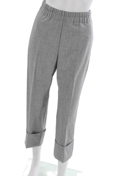 Zara Women Ankle Pants Gray Pull On Casual Size XS