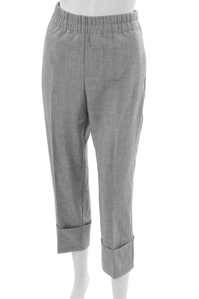 Zara Women Ankle Pants Gray Pull On Casual Size XS