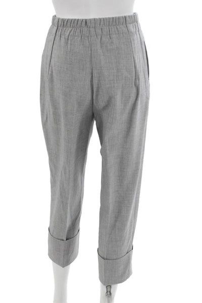 Zara Women Ankle Pants Gray Pull On Casual Size XS