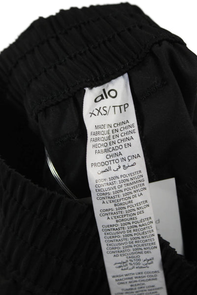 Alo Unisex Cargo Windbreaker Pants Black Army Size 2XS