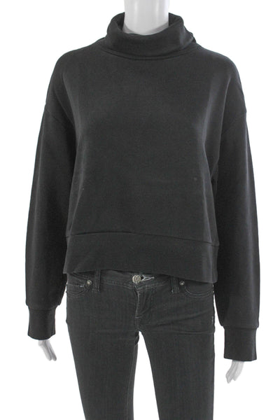 Zara Womens Black Cowl Neck Pullover Sweater Long Sleeve Size S
