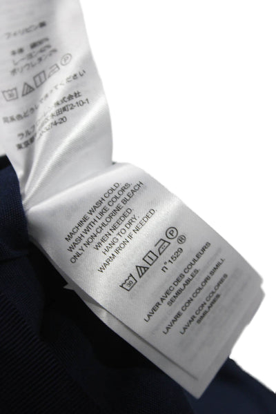 Lauren Ralph Lauren Women A-Line Midi Skirt Blue Cotton Blend Size 10