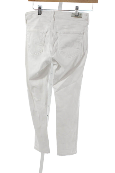 AG Adriano Goldschmied Women Skinny White Jeans Size 24