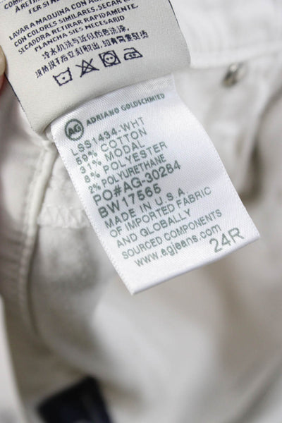 AG Adriano Goldschmied Women Skinny White Jeans Size 24