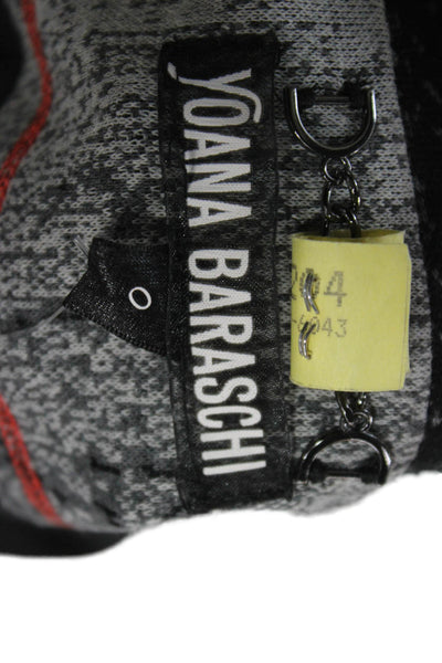 Yoana Baraschi Women Black Basic Jacket Long Sleeve Geometric Button Size 0
