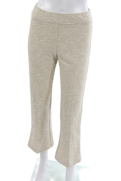 Avenue Montaigne Womens Cropped Pants Beige Size 0
