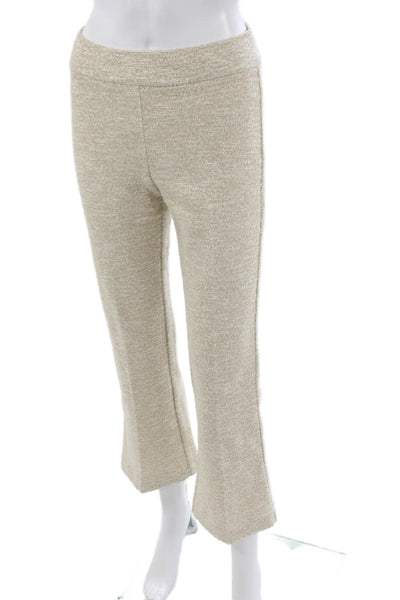 Avenue Montaigne Womens Cropped Pants Beige Size 0