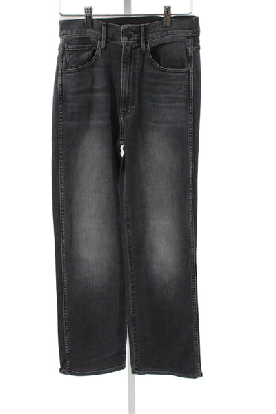 3x1 NYC Womens Straight Jeans Gray Cotton Mid Rise Button 26in Size 25