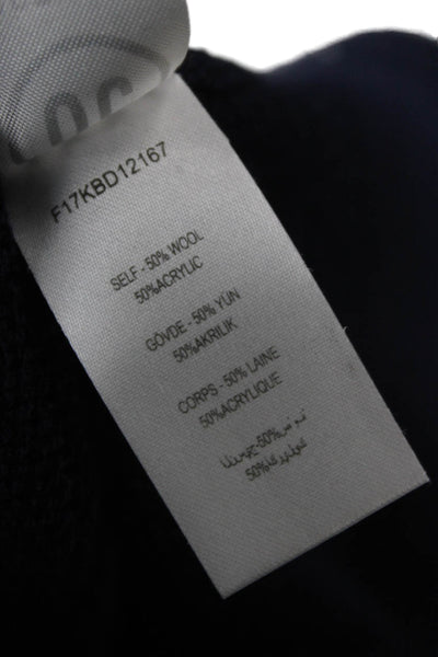 Opening Ceremony Unisex Adults Cardigan Blue Wool Blend Collared Size S