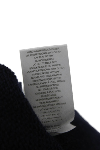 Opening Ceremony Unisex Adults Cardigan Blue Wool Blend Collared Size S
